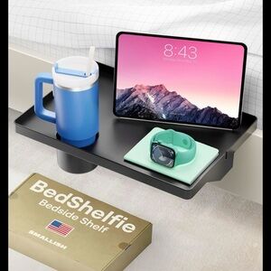 ◾️The Original BedSheflie ™ (Compact) w/Cupholder- True Black◾️